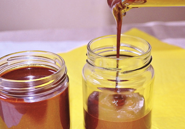 nutella-maison remplissage des pots