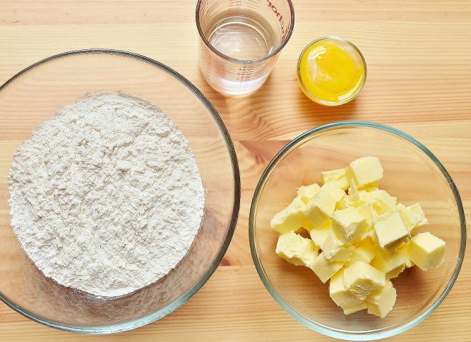 ingrédients pâte brisée