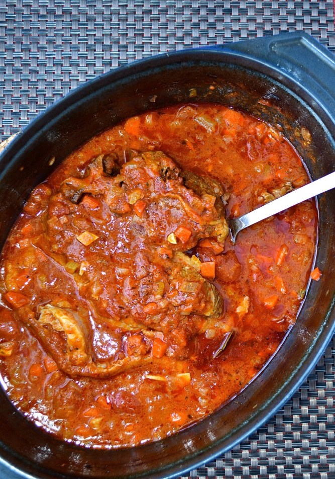 Palette de veau façon osso buco à l'orange