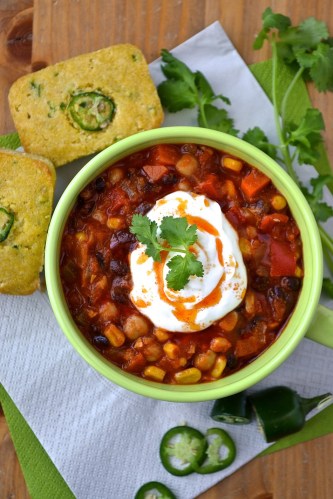 Chili sin carne (chili sans viande - meatless chili)