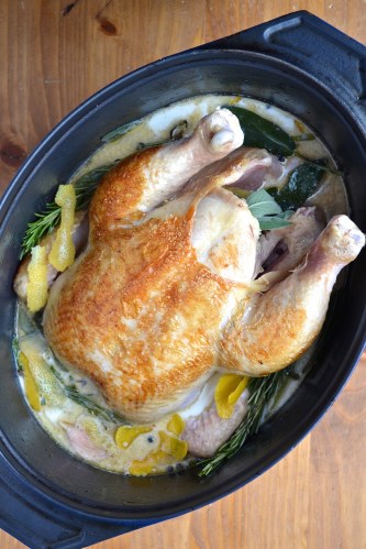 Chicken in milk - Poulet dans le lait