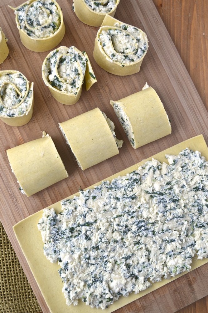 Lasagnes roulées à la ricotta et aux épinards