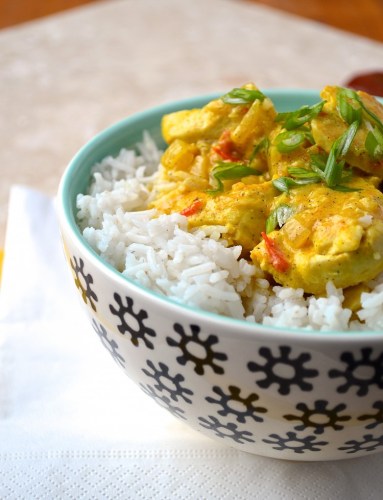 Poulet au lait de coco et à la vanille - Chicken with coconut milk and vanilla bean