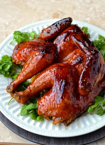 Poulet laqué au Ginger Ale - Ginger Ale lacquered chicken