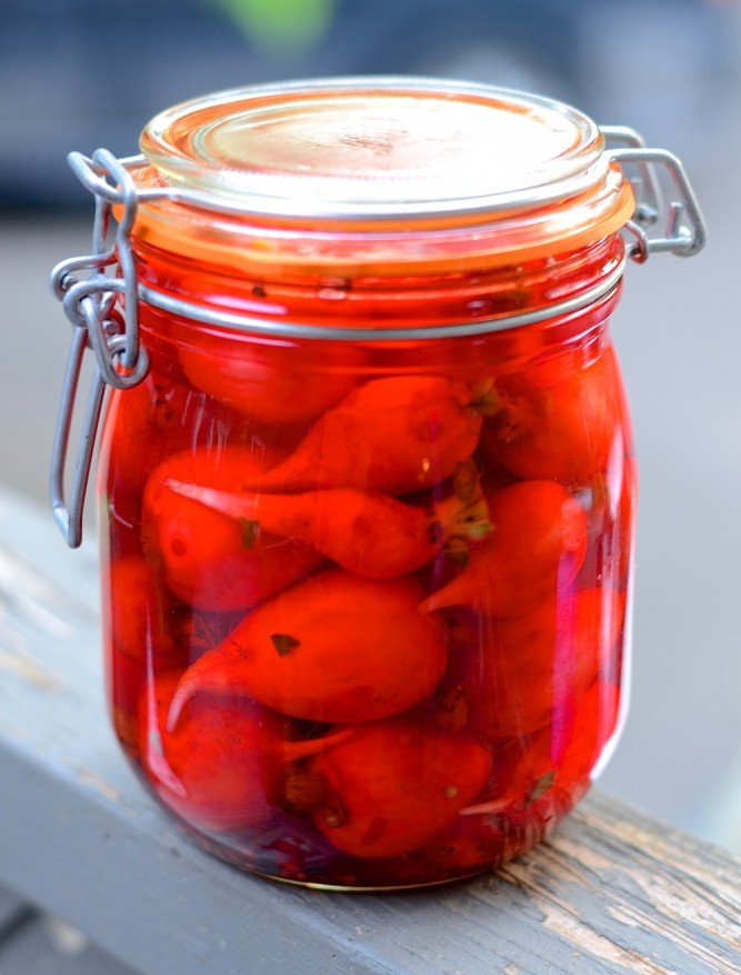 Pickles de radis (radis marinés) - pickled radishes