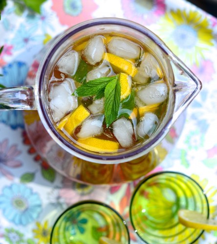 Thé glacé au citron - Lemon iced tea