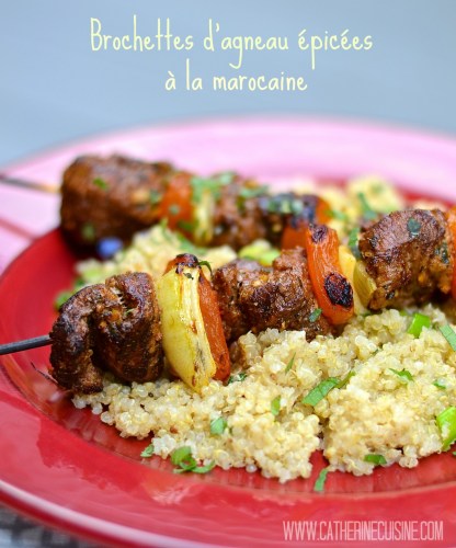 Brochettes d'agneau épicées à la marocaine