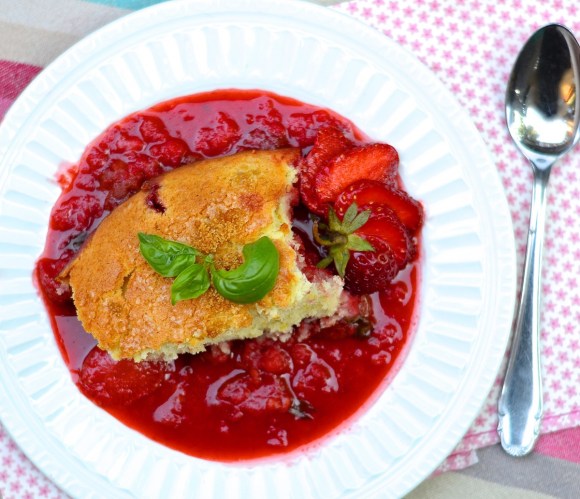 pudding fraise basilic et citron